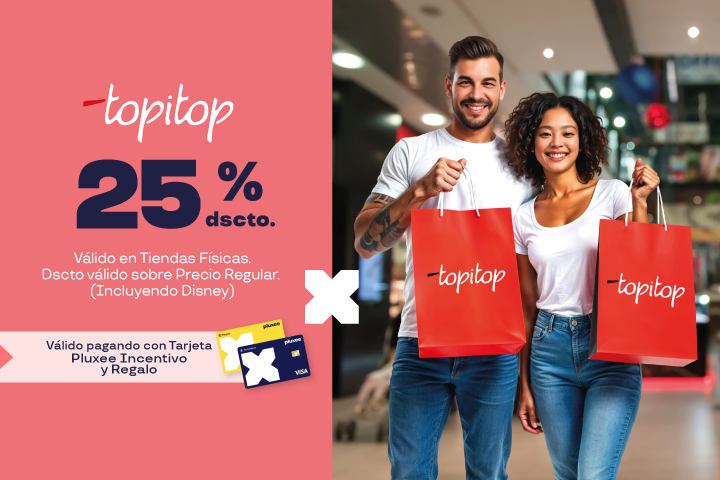 25% DE DSCTO EN TODA LA TIENDA. DSCTO VÁLIDO SOBRE PRECIO REGULAR. (INCLUYENDO DISNEY)